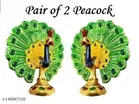 Metal Peacock Showpieces, Set of 2 