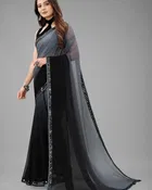 Georgette Solid Sarees for Women 