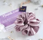 Multicolor Silk Scrunchies for Women, Pack of 12 