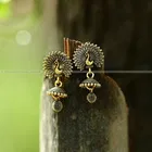 Vighnaharta Traditional Alloy Antique Finish Jhumki 