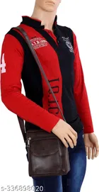 Faux Leather Sling Bags for Men 