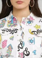 Cotton Printed Jacket for Women 