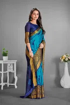 Moss Chiffon Printed Saree for Women 