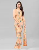 SVB प्रिंटेड साड़ी फॉर वीमेन 