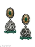 [Silver] 2 Tone Kundan Set for Women 