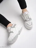 Shoetopia Solid Synthetic Sneakers 
