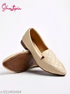 Solid Synthetic Ballerinas for Girls 