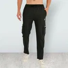 Lycra Nylon Logo Printed Track Pant for Men 