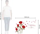 AVV Red Rose Wall Stickers 120x75cm