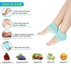 Combo of Moisturizing Gel Heel Socks, Heel Pad with Heel Protector Insole Cups 
