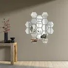 Acrylic Hexagon Shaped Wall Mirror Stickers 