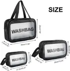 Astute Waterproof Clear Travel Toiletries Washbag 