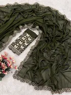 Chiffon Woven Design Saree for Women 