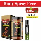 Kama Life Malt Ayurvedic Stamina Powder (400 g) with Free Mycode Crazy Girl Perfume Body Spray (Set of 2)