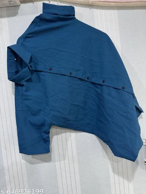 Casual Shirt for Men (Blue, S)