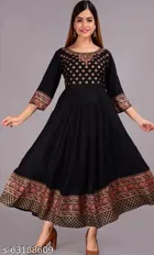 Rayon Printed Kurti for Women 