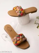 Shoetopia Girls Solid Flat Sandals Beige Size 7