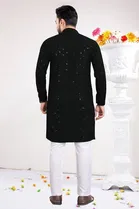 Cotton Blend Sequin Kurta for Men 