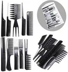 Professional Multipurpose 16 Pcs Hair Comb Set Hair brush for Hair Cutting clips and Styling 