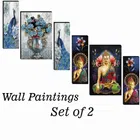 MDF 2 Pcs Designer Wall Painting for Home & Office 