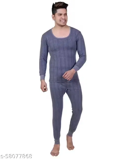 Thermal Set for Men (Navy Blue, XL)