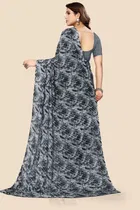 Georgette Printed Saree for Women 