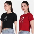 Cotton Blend Printed Top for Women 