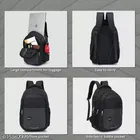 Polyester Backpack for Men & Women, Black