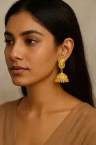 Gold Plated Jhumkas for Women 