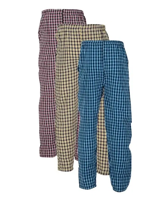 Cotton Blend Trousers for Mens (Multicolor, L) (Pack of 3)