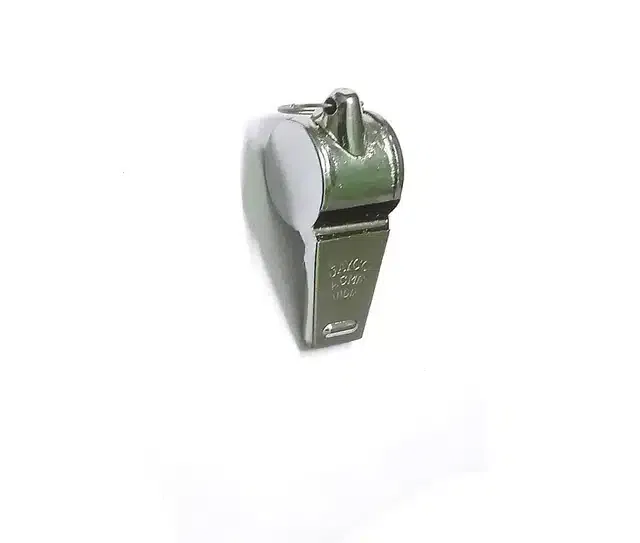 Metal Police & Sports Whistle (Silver)