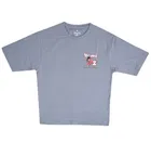 Cotton Printed T-Shirt for Boys ,Grey 