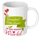Greatest World Printed White Mug Microwave Safe Ceramic Tea Coffee Mug 