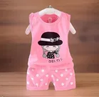 Cotton Blend Printed Clothings Set for Girls,  (Pink, 0-6 Months)