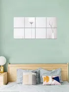 Acrylic Square Shaped Wall Mirror Stickers 