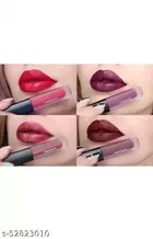 Face Makeup Combo, Set of 5 Combo of Huda Red Edition 4 Pcs Lipstick with 36 H Eyeliner & Professional Hair Straightener