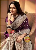 Kanjeevaram Zari Woven Saree for Women 