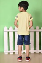 Cotton Blend Printed Clothing Set for Boys 