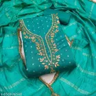 Chanderi Cotton Punjabi/All Over Suits Semi-Stitched Suits 