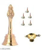 Pooja Bell with Diya & Round Bati 