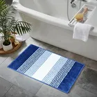 Enyra Ronaldo Anti Slip Tufted Mat 38x58 Blue & White Stripe 