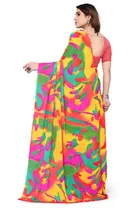 Georgette Printed Saree for Women 