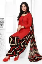 Crepe Floral Punjabi Suit for Women 