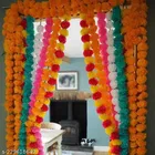 Plastic Artificial Marigold Flowers Garlands 