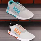 Sports Shoes for Men, Pack of 2, Blue & Orange 