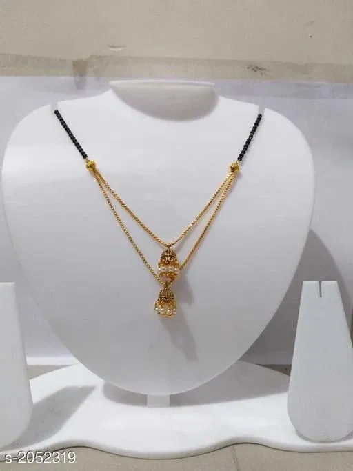 Brass Mangalsutra for Women (Gold, Free Size)