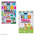 365 Mega Coloring 2 & 365 Mega Activity 2 Books For Kids Set Of 2 for kids