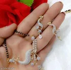 Alloy Mangalsutra with Earrings for Women 