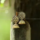 Oxidised Alloy Gold Plated Earrings for Women 