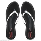 Slippers for Women (Silver & Black, 3)